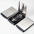 Foldwear Signature ultra-thin steel folding reading glasses with metal case